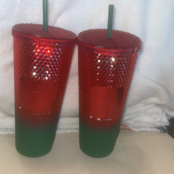New in box Disney Starbucks Christmas Tumbler Parks Mickey Mouse cup&straw Ombré - Picture 9 of 9
